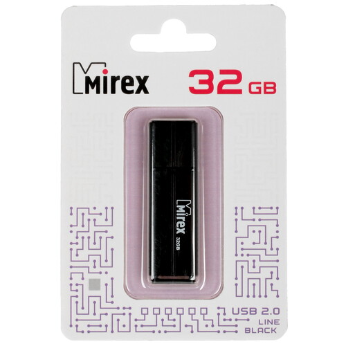 Купить Память USB Flash 32 ГБ Mirex LINE [13600-FMULBK32] в интернет-магазине DNS. Характеристики, цена Mirex LINE | 5043518.