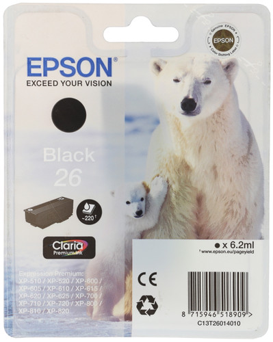 Купить Картридж Epson T2601 черный в интернет-магазине DNS. Характеристики, цена Epson T2601 | 0158367.