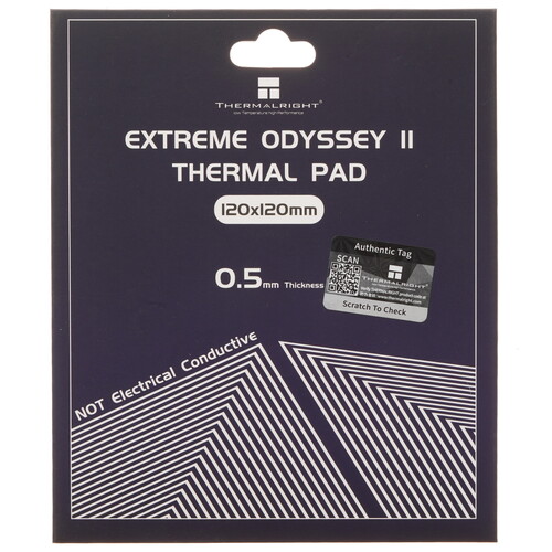 Купить Термопрокладка  Thermalright Extreme Odyssey II [ODYSSEY-II-120X120-0.5] в интернет-магазине DNS. Характеристики, цена Thermalright Extreme Odyssey II | 5421935.