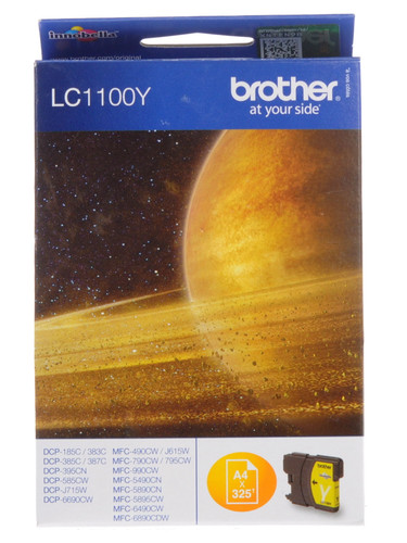 Купить Картридж Brother LC-1100Y желтый в интернет-магазине DNS. Характеристики, цена Brother LC-1100Y | 0111625.
