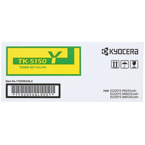 Купить Картридж лазерный Kyocera TK-5150Y желтый в интернет-магазине DNS. Характеристики, цена Kyocera TK-5150Y | 7973924.