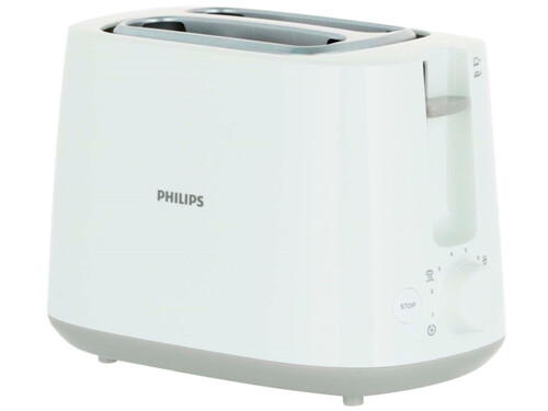 Купить Тостер Philips HD2582/00 [900 Вт, тостов - 2, подогрев, размораживание, решетка для подогрева булочек, белый, серый] в интернет-магазине DNS. Характеристики, цена  | 8199278.