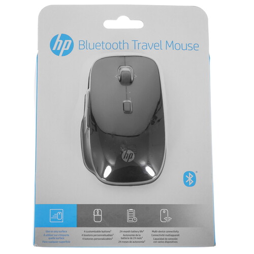 Купить Мышь беспроводная HP Bluetooth Travel Mouse [6SP25AA] черный в