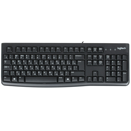 Купить Клавиатура  проводная Logitech K120 цвет черный в интернет-магазине DNS. Характеристики, цена Logitech K120 | 0124851.
