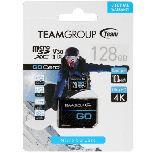 Купить Карта памяти TEAMGROUP Go microSDXC 128 ГБ [TGUSDX128GU303] в интернет-магазине DNS. Характеристики, цена  | 5006879.