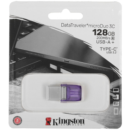 Купить Память OTG USB Flash 128 ГБ Kingston DataTraveler MicroDuo 3C [DTDUO3CG3/128GB] в интернет-магазине DNS. Характеристики, цена Kingston DataTraveler MicroDuo 3C | 5062502.