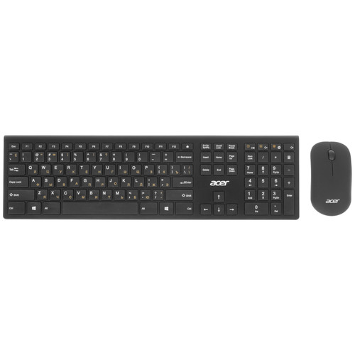 Купить Клавиатура+мышь беспроводная   Acer OKR030 черный в интернет-магазине DNS. Характеристики, цена Acer OKR030 | 4708884.