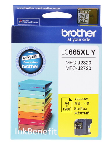 Купить Картридж Brother LC-665XLY желтый в интернет-магазине DNS. Характеристики, цена Brother LC-665XLY | 1023620.