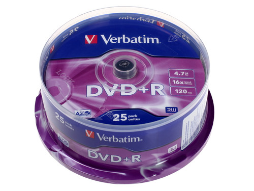 Купить DVD-диск Verbatim DVD+R в интернет-магазине DNS. Характеристики, цена  | 0008529.