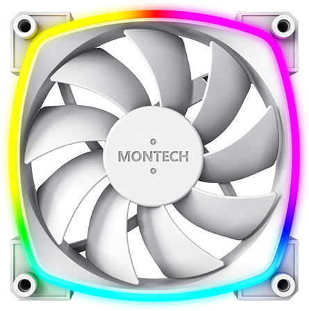 Купить Вентилятор Montech AX 120 PWM  белый в интернет-магазине DNS. Характеристики, цена Montech AX 120 PWM | 5086202.