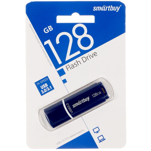 Купить Память USB Flash 128 ГБ Smartbuy Crown Series [SB128GBCRW-Bl] в интернет-магазине DNS. Характеристики, цена Smartbuy Crown Series | 9959920.