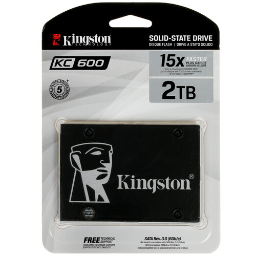 Купить 2048 ГБ 2.5" SATA накопитель Kingston KC600 [SKC600/2048G] в интернет-магазине DNS. Характеристики, цена Kingston KC600 | 5055510.