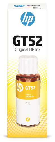 Купить Чернила водорастворимые HP GT52 (M0H56AE) желтый в интернет-магазине DNS. Характеристики, цена HP GT52 (M0H56AE) | 1094347.