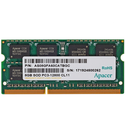 Купить Оперативная память SODIMM Apacer [DS.08G2K.KAM] 8 ГБ в интернет-магазине DNS. Характеристики, цена Apacer | 1381793.