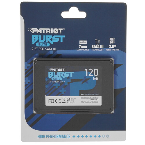 Купить 120 ГБ 2.5" SATA накопитель Patriot Burst Elite [PBE120GS25SSDR] в интернет-магазине DNS. Характеристики, цена Patriot Burst Elite | 1690376.