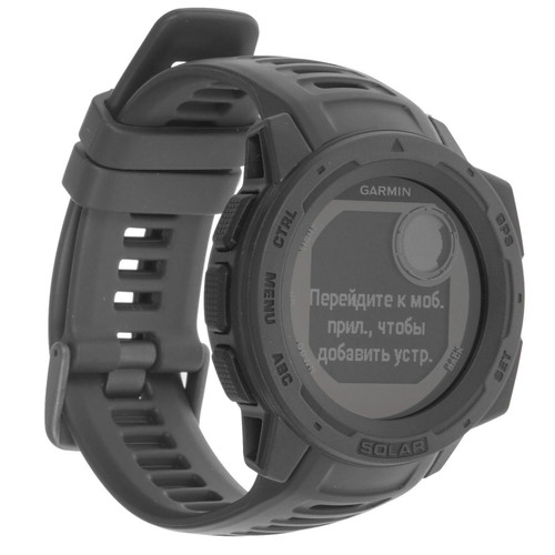Купить Смарт-часы Garmin Instinct Solar Graphite (010-02293-00) защищенные GPS-часы в интернет-магазине DNS. Характеристики, цена  | 4867356.
