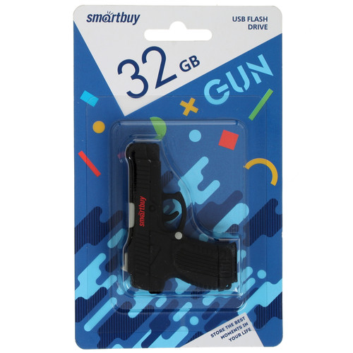 Купить Память USB Flash Smartbuy Wild [Type-A, 2.0, 32 Gb, резина, "Пистолет"] в интернет-магазине DNS. Характеристики, цена Smartbuy Wild Series "Пистолет" | 1363683.