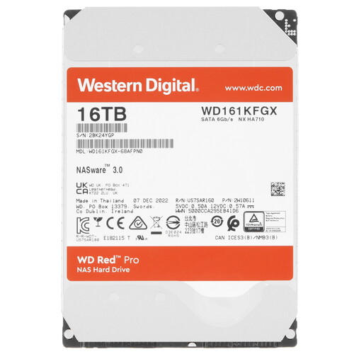 Купить 16 ТБ Жесткий диск WD Red Pro [WD161KFGX] в интернет-магазине DNS. Характеристики, цена WD Red Pro | 5098886.