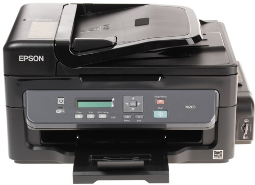 Купить МФУ Epson M205  (Принтер/Копир/Сканер:  A4  1440x720dpi  34ppm  СНПЧ(2x140ml)  Wi-Fi  USB2.0) в интернет-магазине DNS. Характеристики, цена  | 0175125.