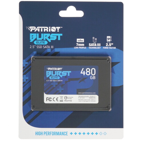 Купить 480 ГБ 2.5" SATA накопитель Patriot Burst Elite [PBE480GS25SSDR] в интернет-магазине DNS. Характеристики, цена Patriot Burst Elite | 4746780.