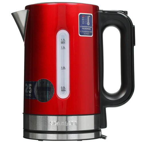 Купить Электрочайник Scarlett SC-EK21S77 красный в интернет-магазине DNS. Характеристики, цена Scarlett SC-EK21S77 | 5355066.