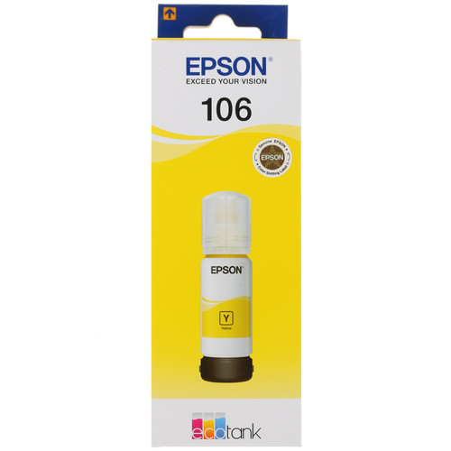 Купить Чернила водорастворимые Epson 106 (C13T00R440) желтый в интернет-магазине DNS. Характеристики, цена Epson 106 (C13T00R440) | 1297739.