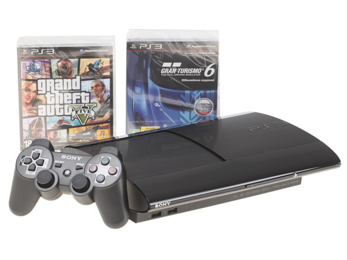 Купить Игровая приставка Sony PlayStation 3 Super Slim 500Gb + Игры ...