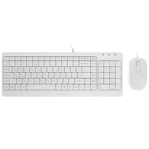 Купить Клавиатура+мышь  проводная  A4Tech Fstyler F1512S белый в интернет-магазине DNS. Характеристики, цена A4Tech Fstyler F1512S | 9198605.
