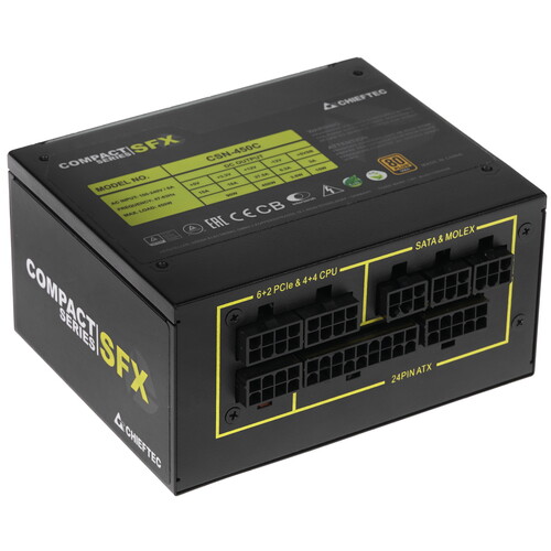 Купить Блок питания Chieftec COMPACT 450W [CSN-450C] черный в интернет-магазине DNS. Характеристики, цена Chieftec COMPACT 450W | 1605245.