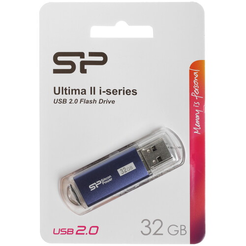 Купить Память USB Flash 32 ГБ Silicon Power Ultima-II i-series [SP032GBUF2M01V1B] в интернет-магазине DNS. Характеристики, цена Silicon Power Ultima-II i-series | 5077617.