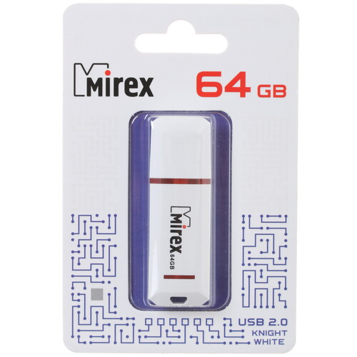 Купить Память USB Flash 64 ГБ Mirex Knight [13600-FMUKWH64] в интернет-магазине DNS. Характеристики, цена Mirex Knight | 4867948.