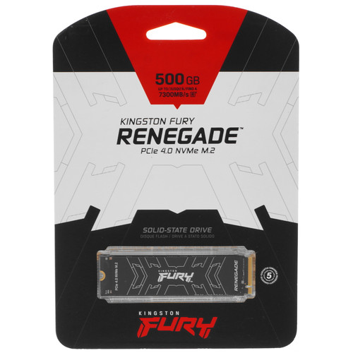 Купить 500 ГБ M.2 NVMe накопитель Kingston FURY Renegade [SFYRS/500G] в интернет-магазине DNS. Характеристики, цена Kingston FURY Renegade | 5055499.