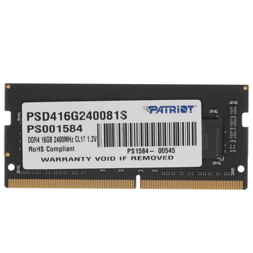 Купить Оперативная память SODIMM Patriot Signature [PSD416G240081S] 16 ГБ в интернет-магазине DNS. Характеристики, цена Patriot Signature | 4759823.