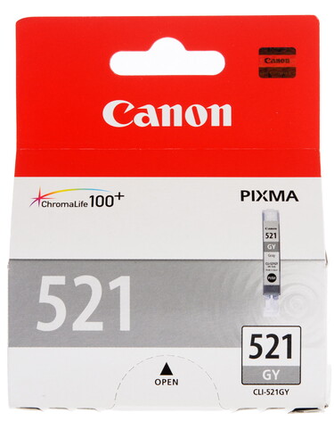 Купить Картридж Canon CLI-521GY серый в интернет-магазине DNS. Характеристики, цена Canon CLI-521GY | 0109700.