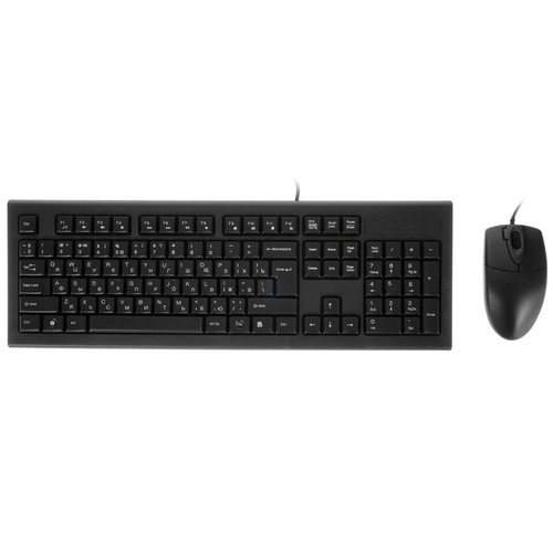 Купить Клавиатура+мышь  проводная  A4Tech KR-8520D черный в интернет-магазине DNS. Характеристики, цена A4Tech KR-8520D | 1154748.
