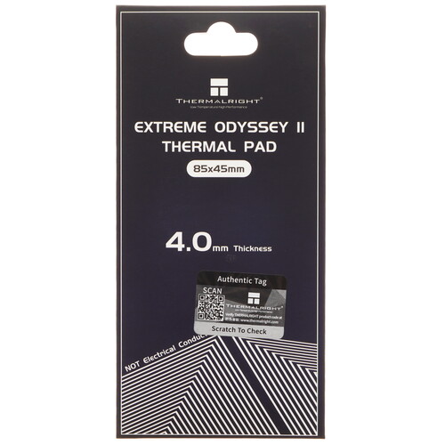 Купить Термопрокладка  Thermalright Extreme Odyssey II [ODYSSEY-II-85X45-4.0] в интернет-магазине DNS. Характеристики, цена Thermalright Extreme Odyssey II | 5421946.