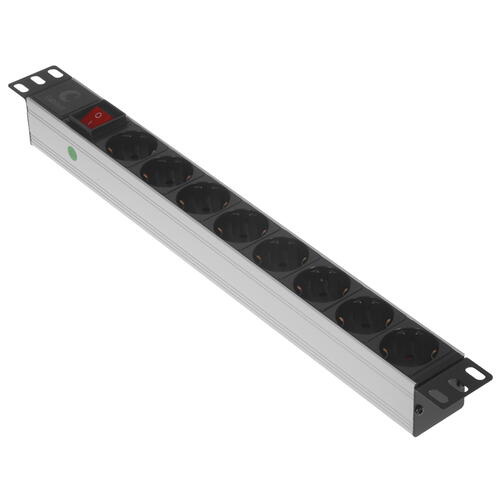 Блок евророзеток для 19 шкафов 16а cabeus pdu 8p 2eu 8 розеток