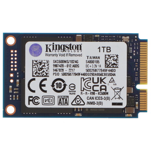 Купить 1024 ГБ MSATA накопитель Kingston KC600 [SKC600MS/1024G] в интернет-магазине DNS. Характеристики, цена Kingston KC600 | 5055513.