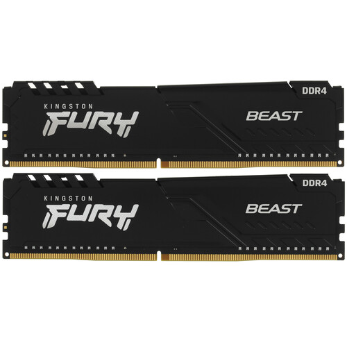 Купить Оперативная память Kingston FURY Beast Black [KF426C16BBK2/16] 16 ГБ в интернет-магазине DNS. Характеристики, цена Kingston FURY Beast Black | 5053495.