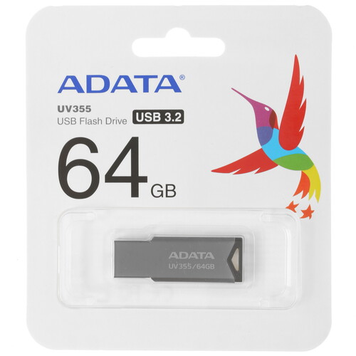 Купить Память USB Flash 64 ГБ ADATA UV355 [AUV355-64G-RBK] в интернет-магазине DNS. Характеристики, цена ADATA UV355 | 4723835.