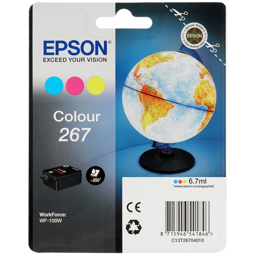 Купить Картридж Epson Colour 267 голубой, желтый, пурпурный в интернет-магазине DNS. Характеристики, цена Epson Colour 267 | 7981994.