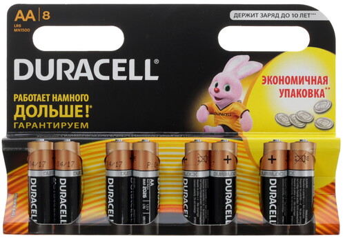 Купить Батарейка Duracell Basic AA (LR6/ER14505/FR6/R6P) в интернет-магазине DNS. Характеристики, цена Duracell Basic | 1116774.