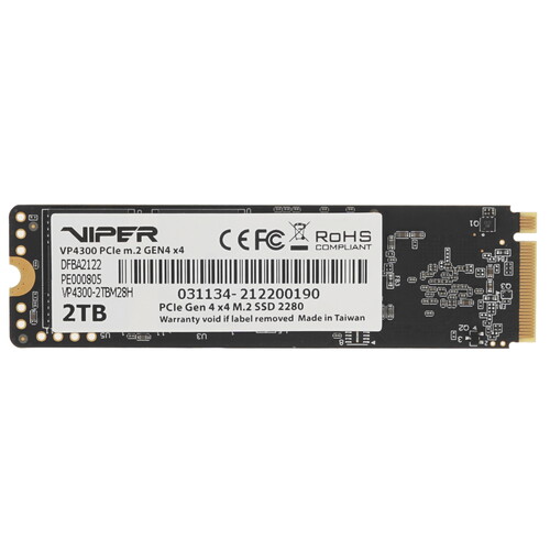Купить 2000 ГБ M.2 NVMe накопитель Patriot Viper VP4300 [VP4300-2TBM28H] в интернет-магазине DNS. Характеристики, цена Patriot Viper VP4300 | 4787977.