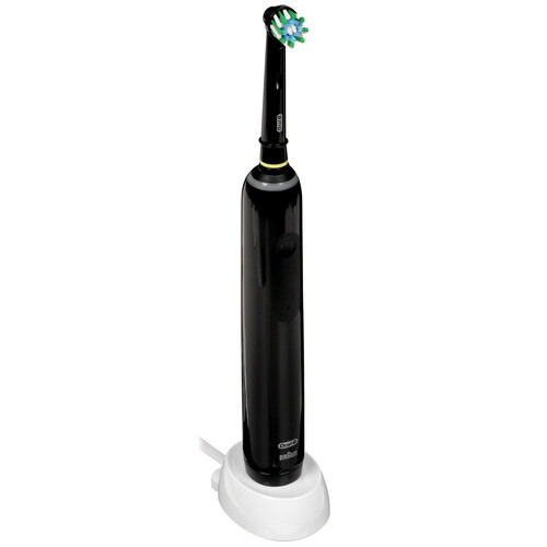 Купить Электрическая зубная щетка Braun Oral-B Pro 3 3500/D505.513.3 CrossAction черный в интернет-магазине DNS. Характеристики, цена Braun Oral-B Pro 3 3500/D505.513.3 CrossAction | 5425380.