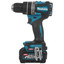 Дрель-шуруповерт Makita HP002GD201 XGT 40V [2 АКБ, бесщеточный, ударный (удар поступательный, осевой), быстрозажимной, 65 Н·м, Li-Ion, 2.5 А*ч, кейс, 2.6 кг]