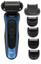 Электробритва Braun Series 6 60-B7500CC [черный/синий, сеточная, бритье: влажное/сухое, головок - 3, автоматическая очистка, питание - от аккумулятора]