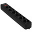 Сетевой фильтр DEXP Standard 618B черный [розетки - 6, 10 А, 2400 Вт, кабель - 1.8 м]