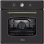Электрический духовой шкаф Midea MO 581DB AN-B черный [70 л, независимый, до 250 °C, гриль, конвекция, класс - A]
