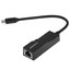 Сетевая карта Gembird A-CM-LAN-01 [1 x RJ-45, 1000 Мбит/сек, 100 Мбит/сек, USB 3.2 Gen 2 Type-C]