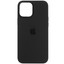 Накладка  Apple Silicone Case для Apple iPhone 12 Pro Max черный [микрофибра, ТПУ]